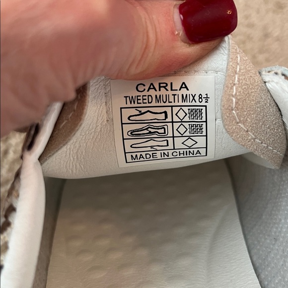 NIB Vintage Havana Carla Tweed Sneakers - Picture 8 of 10